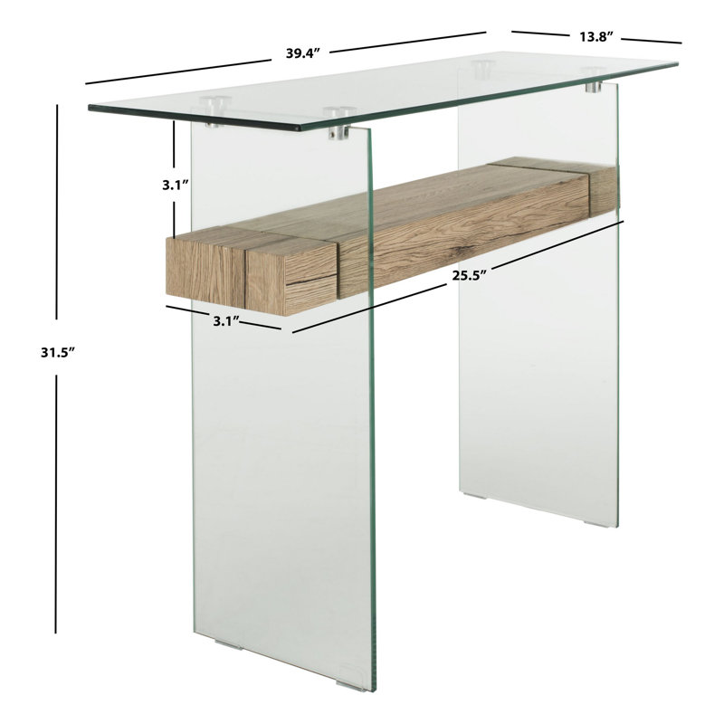 Highland Dunes Kayley 39.4 Console Table Reviews Wayfair